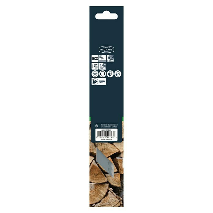 Craftomat Hoja de sierra de sable S 1111 K (Madera gruesa, 2 piezas, Distancia entre dientes: 8,5 mm)