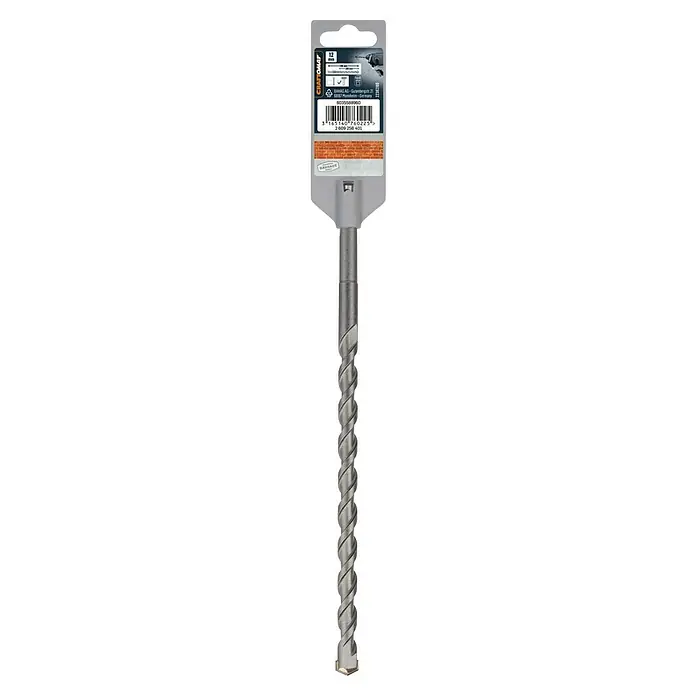 Craftomat SDS-Plus Betonbohrer - Länge: 260 mm, Durchmesser Bohrer: 12 mm - SDS-Plus-Hammerbohrer, 12 mm Durchmesser. Ideal für kraftvolles Bohren in Beton und Stein, mit robuster Wendel für optimalen Bohrfortschritt.