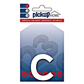 Pickup 3D Home Hausnummer (Höhe: 6 cm, Motiv: c, Weiß, Kunststoff, Selbstklebend)