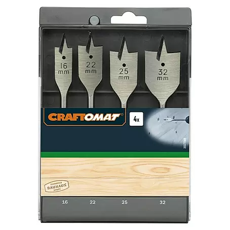 Craftomat  Flachfräsbohrer-Set
