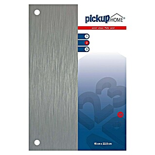 Pickup 3D Home Bord (l x b: 22,5 x 15 cm, Aluminiumkleurig)
