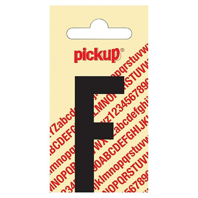 Pickup Aufkleber (Motiv: F, Schwarz, Höhe: 60 mm)