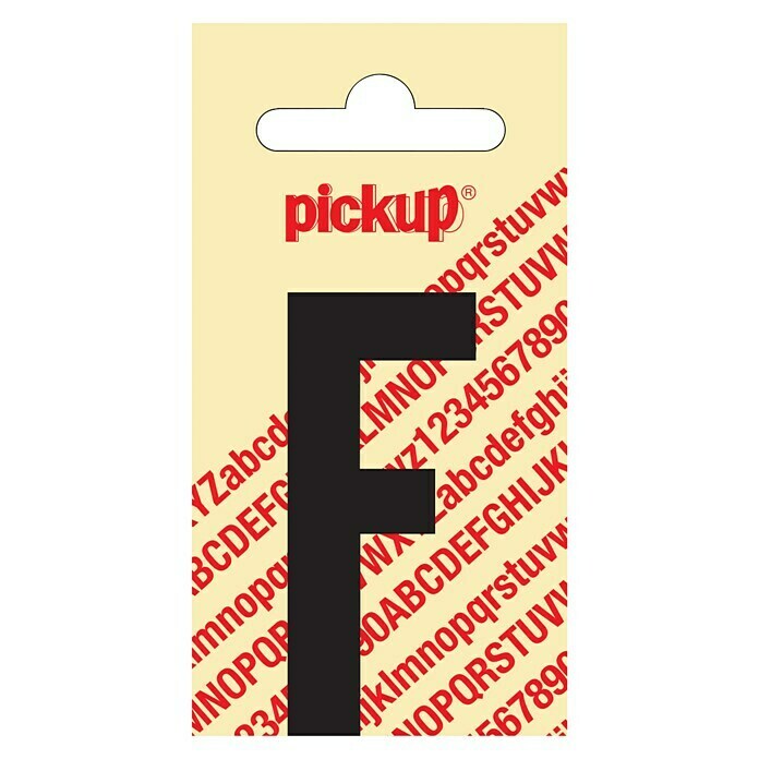 Pickup Etiqueta adhesiva (Motivo: F, Negro, Altura: 60 mm)