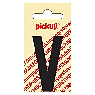 Pickup Sticker (Motief: V, Zwart, Hoogte: 60 mm)