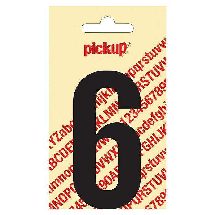 Pickup Sticker (Motief: 6, Zwart, Hoogte: 90 mm)