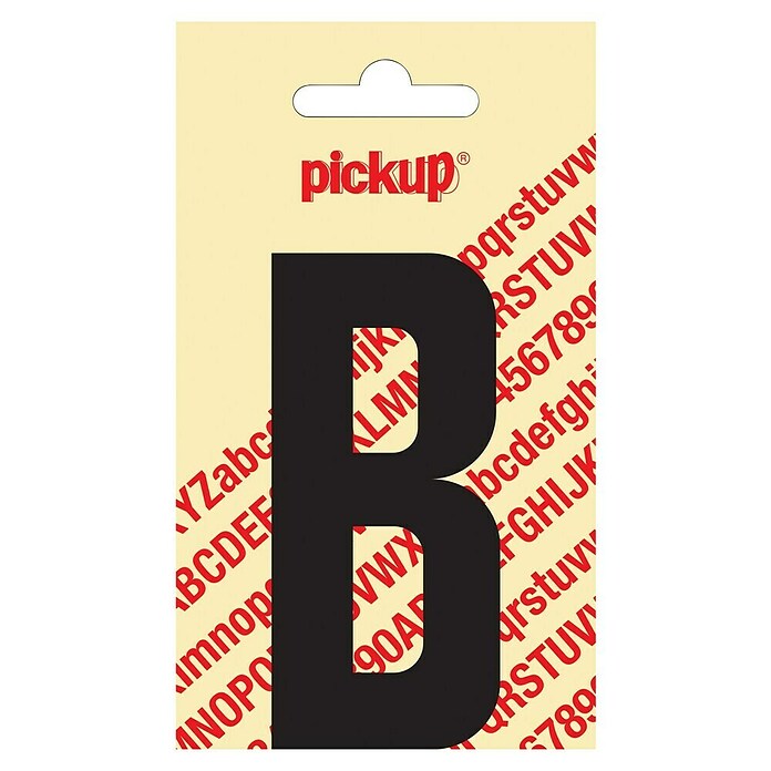 Pickup Sticker (Motief: B, Zwart, Hoogte: 90 mm)