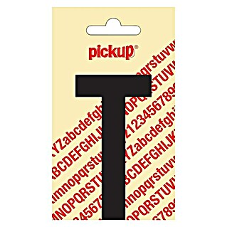 Pickup Sticker (Motief: T, Zwart, Hoogte: 90 mm)
