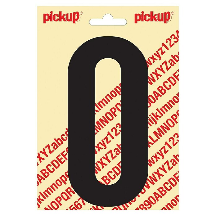 Pickup Sticker (Motief: 0, Zwart, Hoogte: 150 mm)