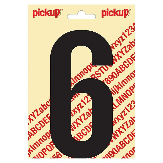 Pickup Etiqueta adhesiva (Motivo: 6, Negro, Altura: 150 mm)