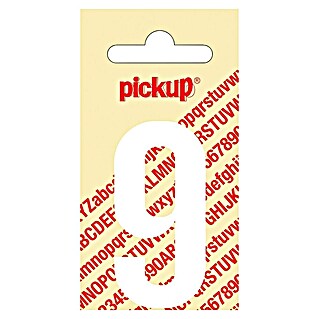 Pickup Sticker (Motief: 9, Wit, Hoogte: 60 mm)