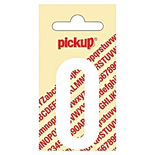 Pickup Sticker (Motief: 0, Wit, Hoogte: 60 mm)