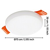 Eglo LED-Einbauleuchte rund RAPITA (4,5 W, Ø x H: 7,5 x 2 cm, Weiß, Warmweiß) | BAUHAUS