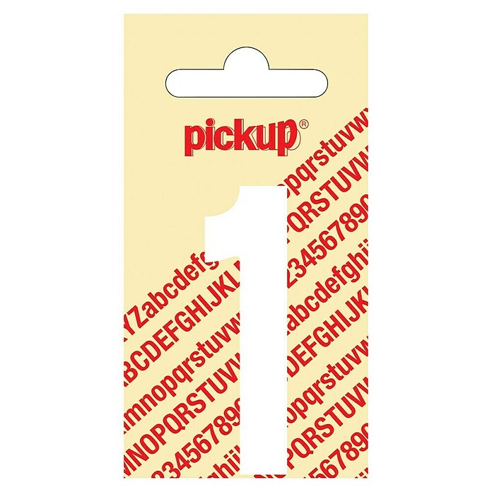 Pickup Aufkleber (Motiv: 1, Weiß, Höhe: 60 mm)