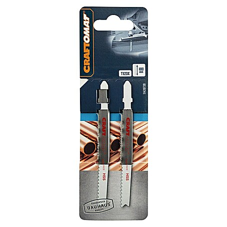 Craftomat Stichsägeblatt T 123 X (Metall, 2 -tlg., T-Schaft)