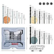 Bosch Bohrer-Set (15-tlg., Holz/Metall/Stein)