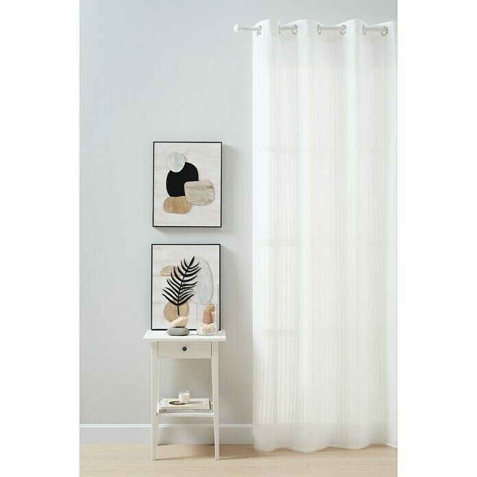 Visillo para ventana Elsa (An x Al: 140 x 260 cm, 100% poliéster, Blanco) | BAUHAUS