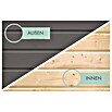 Karibu Gartenhaus Express 3 (Außenmaß inkl. Dachüberstand (B x T): 467 x 238 cm, Holz, Terragrau, Mit Anbau) | BAUHAUS