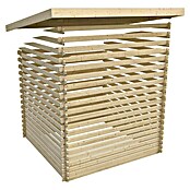 Karibu Gartenhaus Flora 3 (Außenmaß inkl. Dachüberstand (B x T): 297 x 237 cm, Holz, Natur) | BAUHAUS