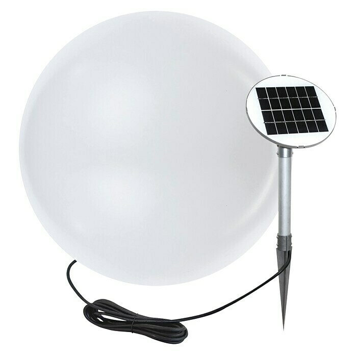 8 Seasons Design Shining LED-Solar-Dekoleuchte Globe (Weiß, Durchmesser: 50 cm)