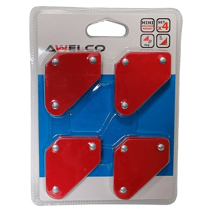 Awelco Imán angular para soldadura (Ángulo: 45 ° - 135 °, 4 ud.) | BAUHAUS