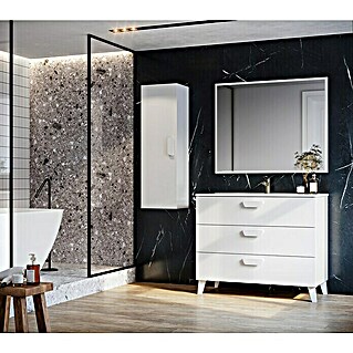 Mueble de lavabo Sofía (L x An x Al: 46 x 100 x 84 cm, Blanco mate, Lacado)