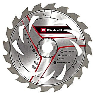 Einhell Kreissägeblatt (165 mm, Bohrung: 20 mm, 20 Stk.)