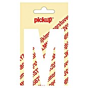 Pickup Sticker (Motief: M, Wit, Hoogte: 90 mm)