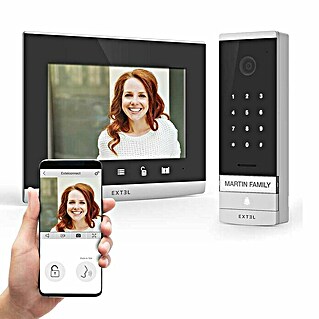 Extel Farb-Video-Türsprechanlage Code Connect (2-Draht-Technik, Bildschirmgröße: 7″, 1.296 x 732 Pixel, Smarte Steuerung: Extel Connect)