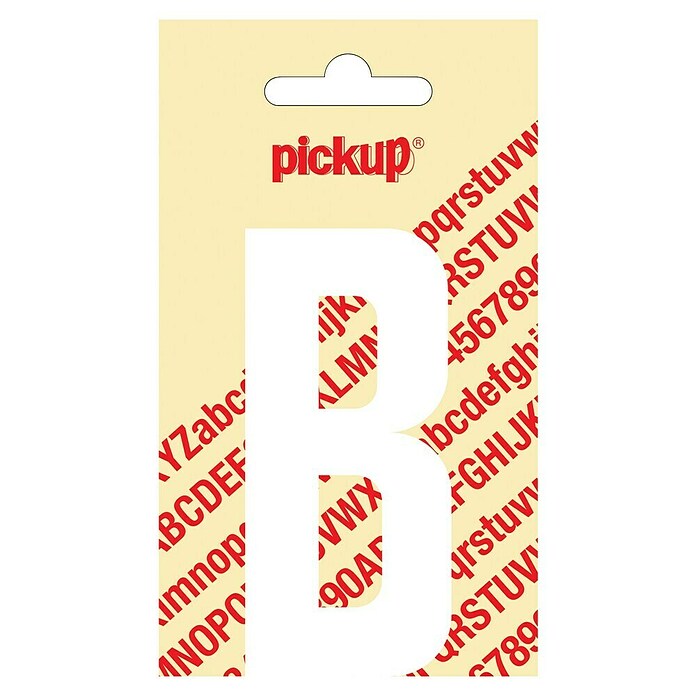 Pickup Aufkleber (Motiv: B, Weiß, Höhe: 90 mm)