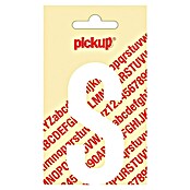 Pickup Etiqueta adhesiva (Motivo: S, Blanco, Altura: 90 mm)