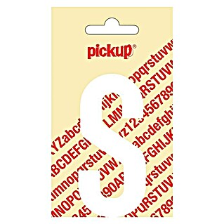 Pickup Sticker (Motief: S, Wit, Hoogte: 90 mm)