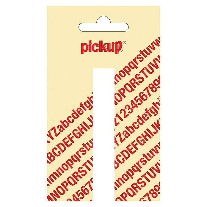Pickup Aufkleber (Motiv: I, Weiß, Höhe: 90 mm)