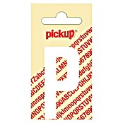 Pickup Aufkleber (Motiv: P, Weiß, Höhe: 60 mm)