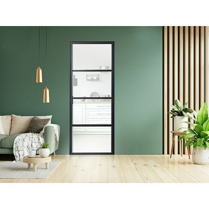 Kit atelier Drehtür Loft District (880 x 2 005 mm, Rechts, Einscheibensicherheitsglas (ESG)) | BAUHAUS