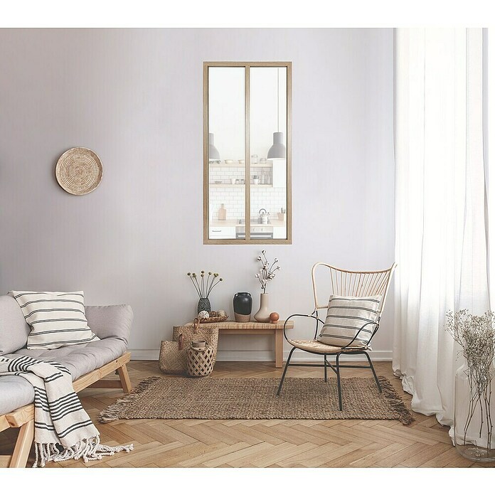 Kit atelier Pared de cristal Loft Madera (632 x 1.300 mm, Vidrio de seguridad (ESG)) | BAUHAUS