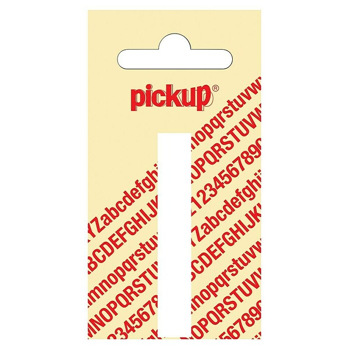 Pickup Aufkleber (Motiv: I, Weiß, Höhe: 60 mm)