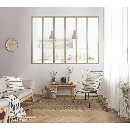 Kit atelier  Glastrennwand Loft Holz Atelier