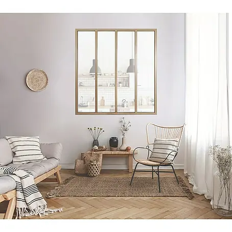 Kit atelier  Glastrennwand Loft Holz Atelier