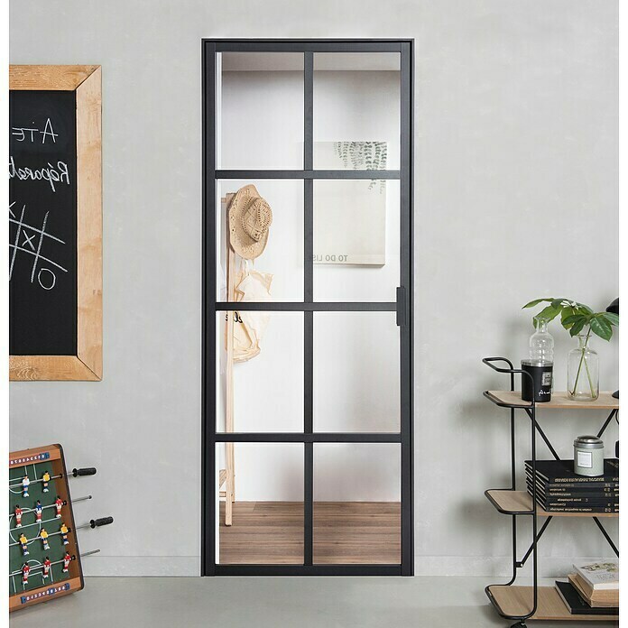 Kit atelier Drehtür Loft Urban (880 x 2 005 mm, Links, Einscheibensicherheitsglas (ESG)) | BAUHAUS
