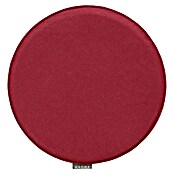 Sitzkissen rund Carl (Ø x H: 35 x 2 cm, Weinrot, 100 % Polyester)