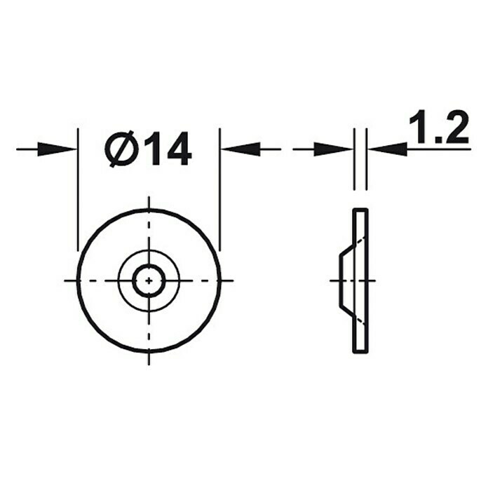 Häfele Magneetsluiting (Hechtsterkte: 3,5 kg, Ø x l: 13,6 x 17,5 mm, Bruin)