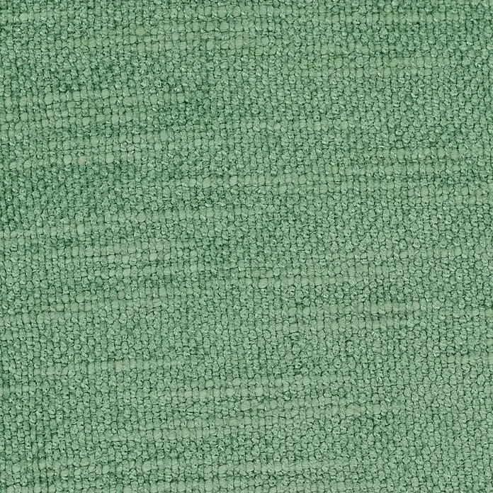 Kissen Coco ChenilleGrün, 45 x 45 cm, 100 % Baumwolle - Detailaufnahme eines mintgrünen Stoffes mit grober Webstruktur, ideal für Möbelbezüge oder Textilien.