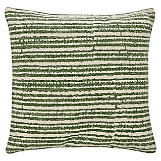 Kissen Vintage Stripe (Grün, 45 x 45 cm, 100 % Baumwolle)