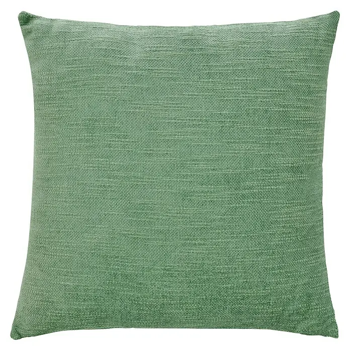 Kissen Coco ChenilleGrün, 45 x 45 cm, 100 % Baumwolle - Quadratisches, grünes Dekokissen mit einer leichten Textur, das eine gemütliche und stilvolle Ergänzung für jeden Wohnraum darstellt.