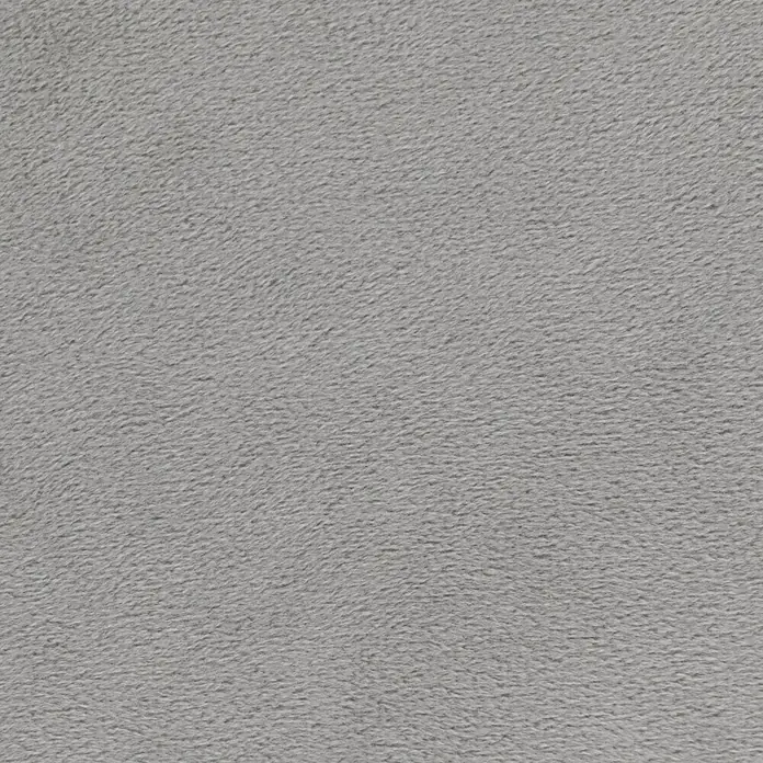 Kissen Finja - Micro Chip, 45 x 45 cm, 100 % Polyester - Grauer Stoff mit weicher, flauschiger Textur, ideal für Polster oder Textilien. Die Oberfläche ist gleichmäßig und einfarbig.