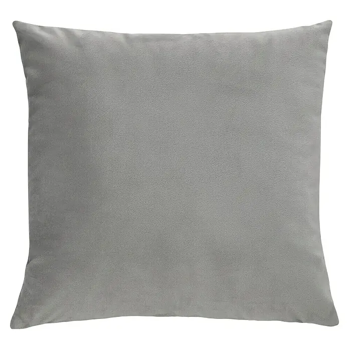 Kissen Finja - Micro Chip, 45 x 45 cm, 100 % Polyester - Graues quadratisches dekoratives Samtkissen, das Komfort und Stil vereint und eine elegante Note in jeden Wohnraum bringt.