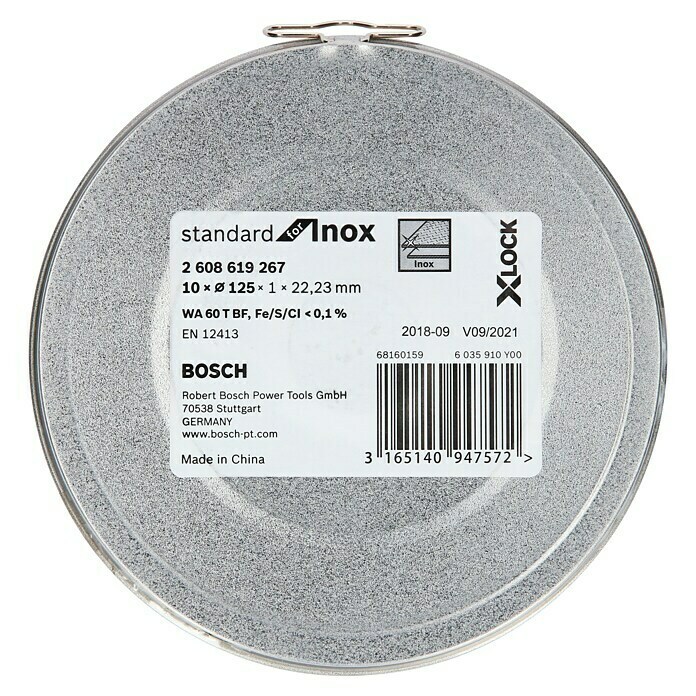 Bosch Professional X-Lock Rezni disk (125 mm, Debljina plohe: 1 mm, 10 kom, Prikladno za: Metal)