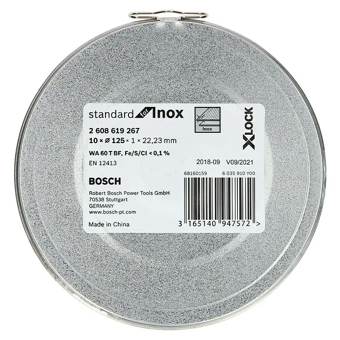 10 Disques à Tronçonner Bosch Professional X-LOCK Pour Inox - Ø 125 Mm - Pour Meuleuse D'angle