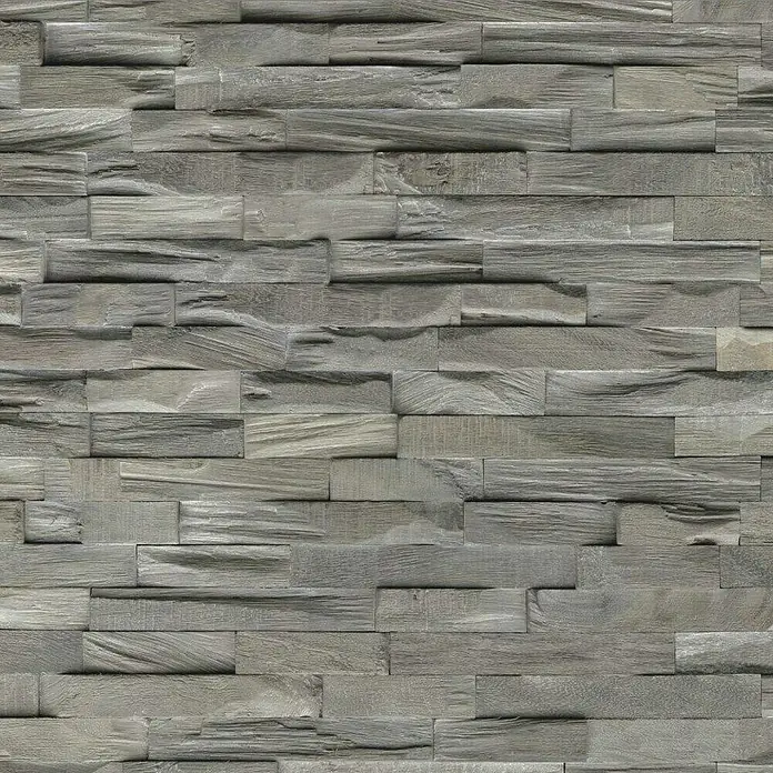 Indo Wandpaneel 3D Wall Beachwood Gun Smoked - 610 x 150 x 10 mm, 1,006 m² - Stilvolle Wandverkleidung aus grauem Holz. Die perfekte Wahl für eine moderne Raumgestaltung mit natürlicher Optik.