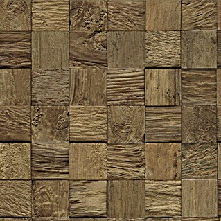 Indo Wandpaneel Indo 3D Wall Classic & Cube Bail Nature (Teak, 552 x 184 x 10 mm)